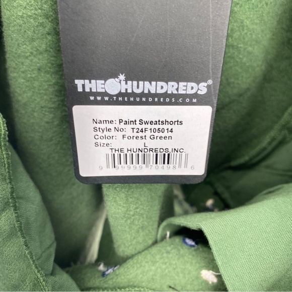 The Hundreds Sweat Short Paint Splatter 6" Drawstring Casual Everyday NEW - Picture 8 of 11